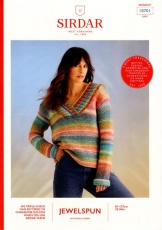 Knitting Pattern - Sirdar 10701 - Jewelspun with Wool Chunky - Ladies Sweater